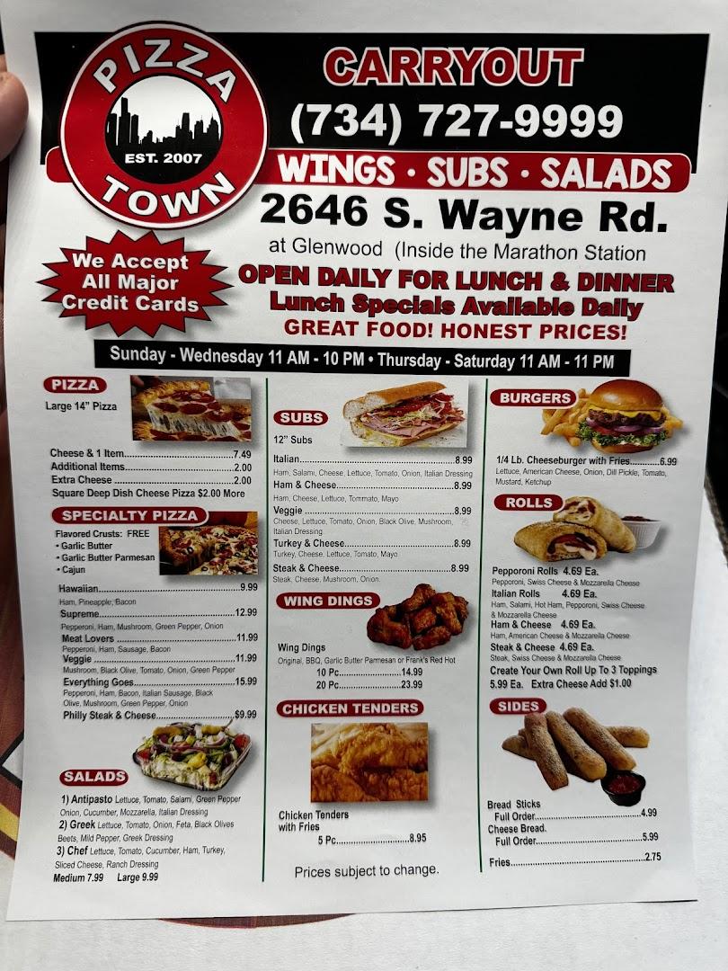 Pizza Town Menu image 2